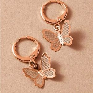 *Jade* Butterfly cuff earrings